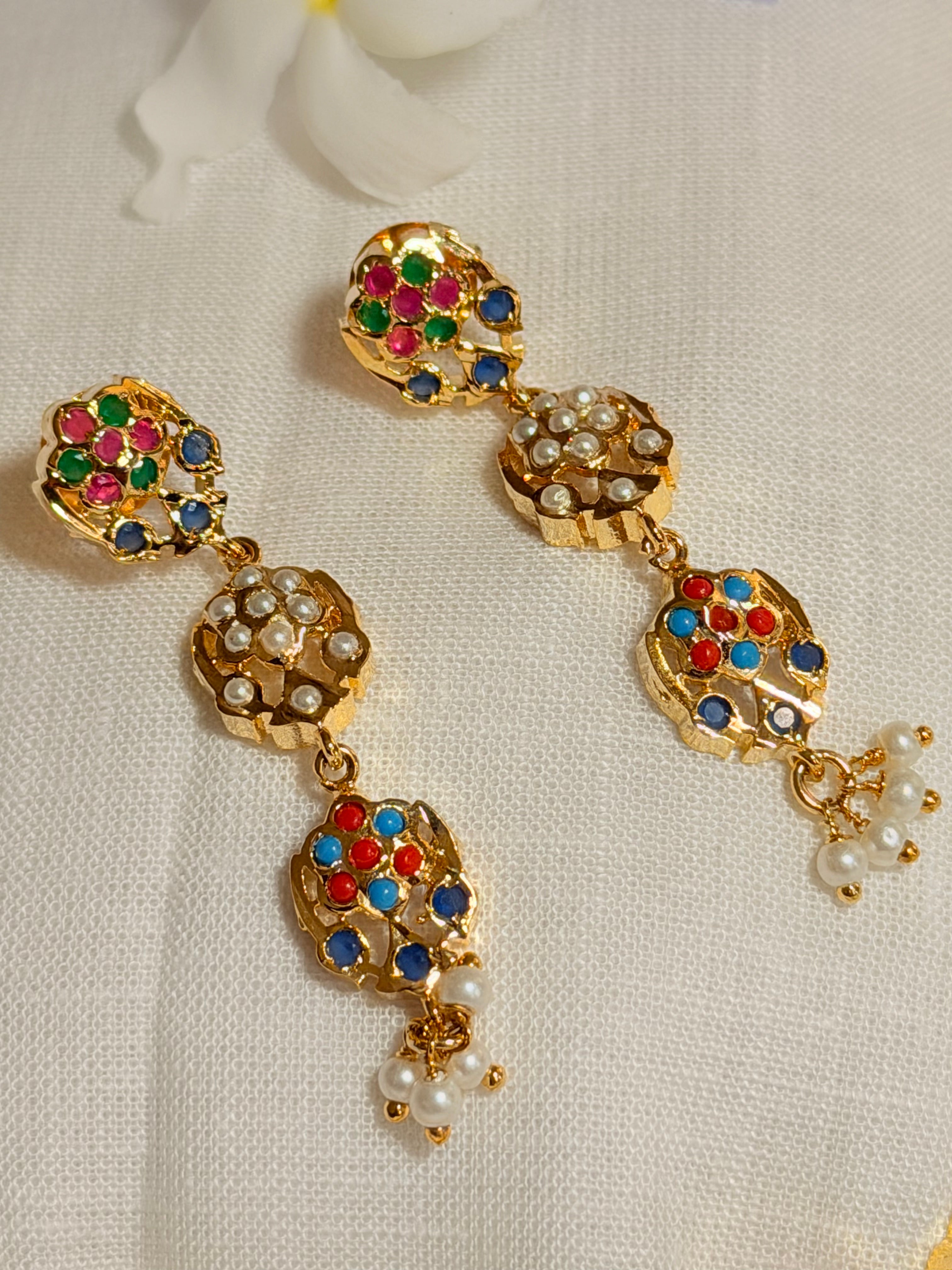 Lunara Jadau Floral Pearl Choker Set - Lunara Jadau Floral Pearl Choker Set (3)