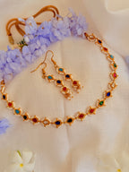 Aurelia Pearl Teardrop Necklace Set - Multicolour (1)