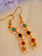 Aurelia Pearl Teardrop Necklace Set - Multicolour (3)
