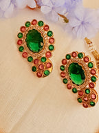 Seraphine Oval Statement Necklace Set - Multicolour (3)