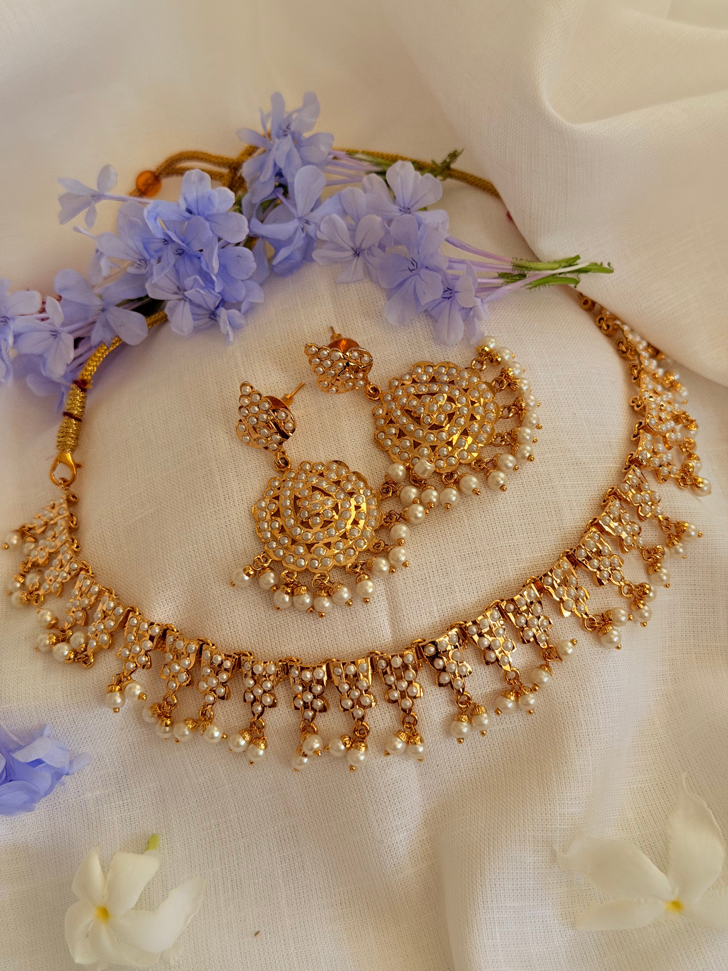 Pearl Cascade Heritage Choker Set - Pearl Cascade Heritage Choker Set (1)