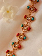 Zareen Convertible Choker Bracelet - Ruby (1)