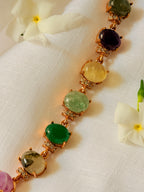 Astera Convertible Gemstone Bracelet Choker - Multi (2)