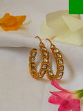 Zoya Jadau Hoop Earrings - Clear Polki (1)