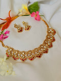 Mrinalini Jadau Choker Necklace Set - Mrinalini Jadau Choker Necklace Set (1)