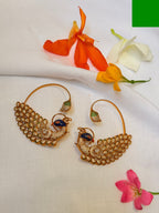 Mayilara Royal Peacock Ear Cuff Jhumkas - Mayilara Royal Peacock Ear Cuff Jhumkas (1)