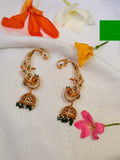 Mayuri Ear Cuff AD Jhumkas - Mayuri Ear Cuff AD Jhumkas (1)