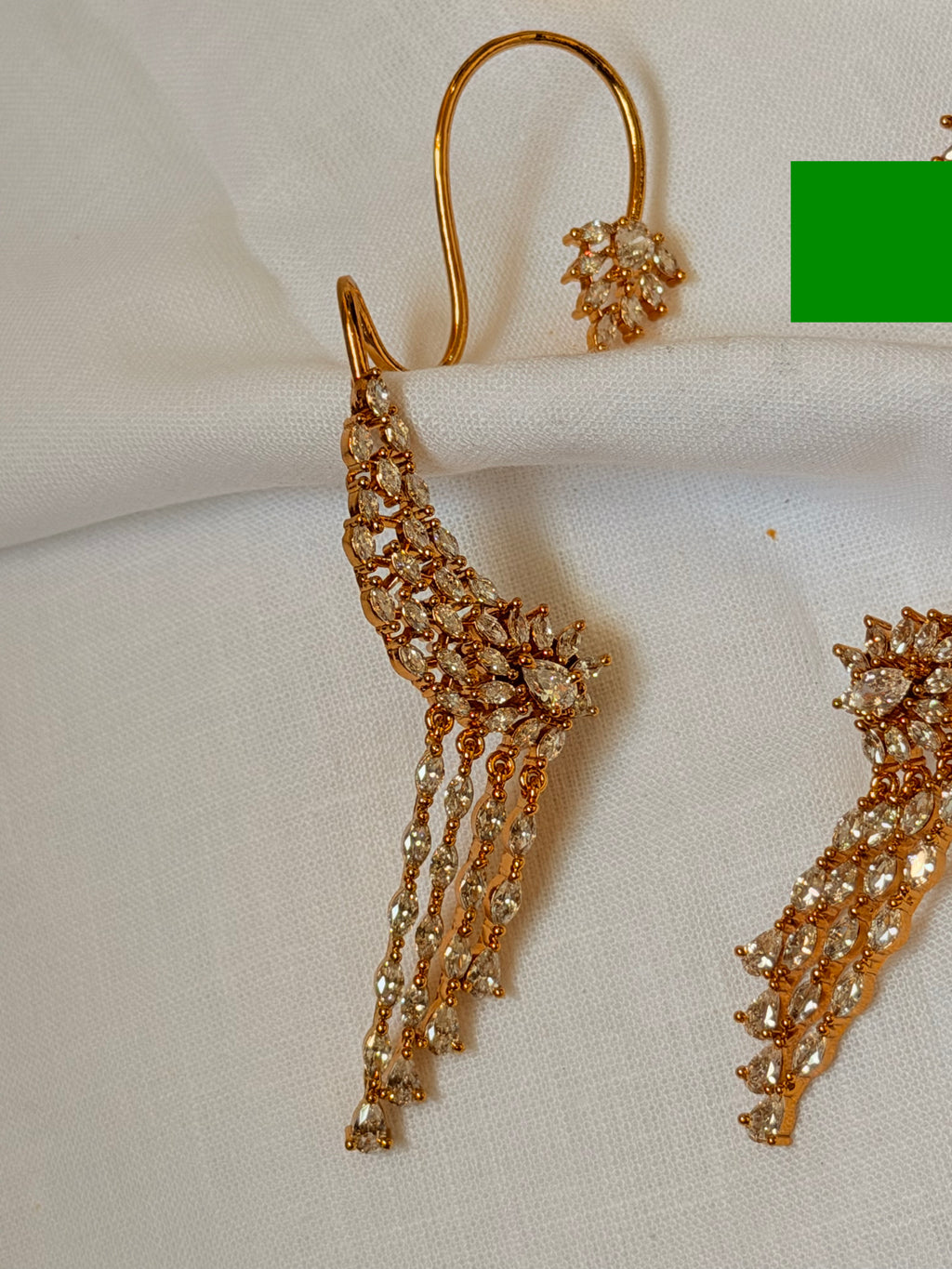 Celeste Ear Cuff Dangler Earrings - Celeste Ear Cuff Dangler Earrings (2)