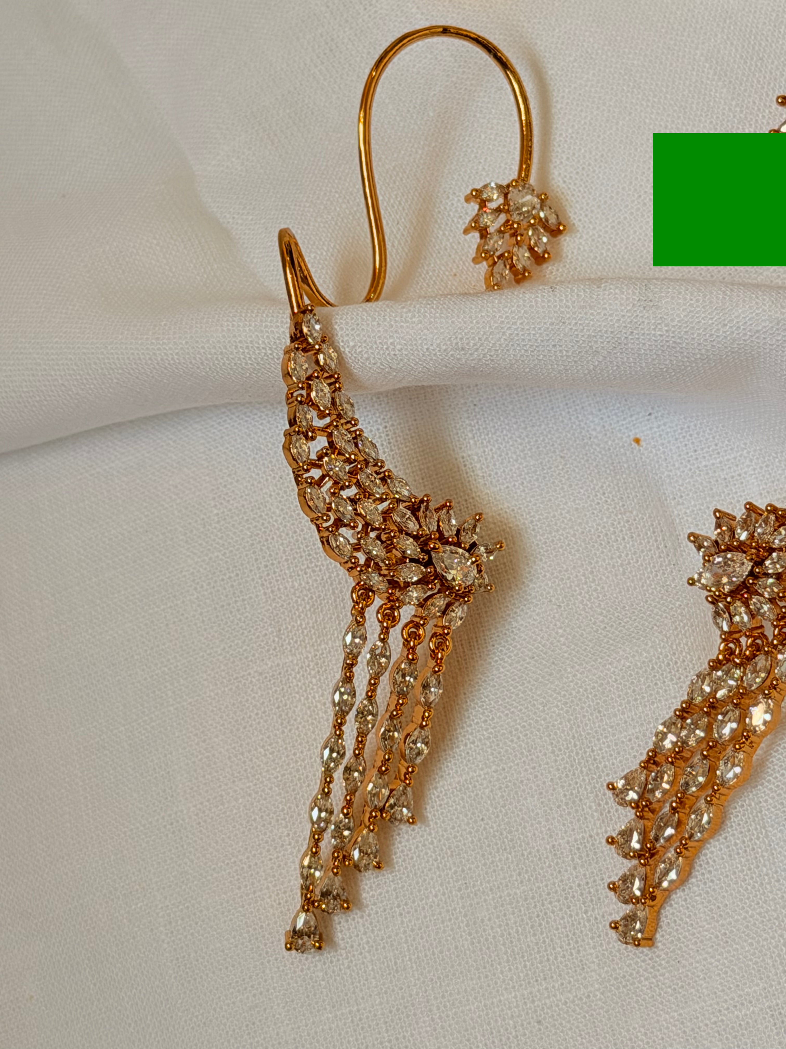 Celeste Ear Cuff Dangler Earrings - Celeste Ear Cuff Dangler Earrings (2)