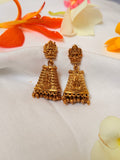 Swarna Gopuram Temple Drop Earrings - Swarna Gopuram Temple Drop Earrings (1)