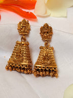 Swarna Gopuram Temple Drop Earrings - Swarna Gopuram Temple Drop Earrings (2)