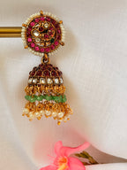 Varnika Vintage Kemp Jhumka Earrings - Varnika Vintage Kemp Jhumka Earrings (2)