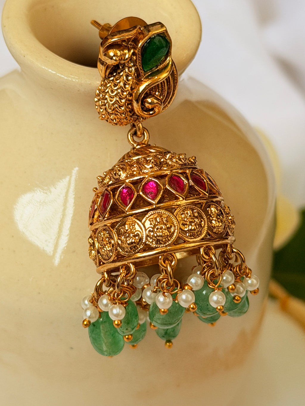 Lakshmipriya Coin Temple Choker Set - Lakshmipriya Coin Temple Choker Set (3)