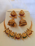 Vaidehi Lakshmi Temple Necklace Set - Vaidehi Lakshmi Temple Necklace Set (1)