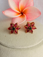 Anaya Pearl Flower Necklace Set - Anaya Pearl Flower Necklace Set (2)
