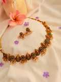 Rohisha Vishnu Temple Choker - Green (1)