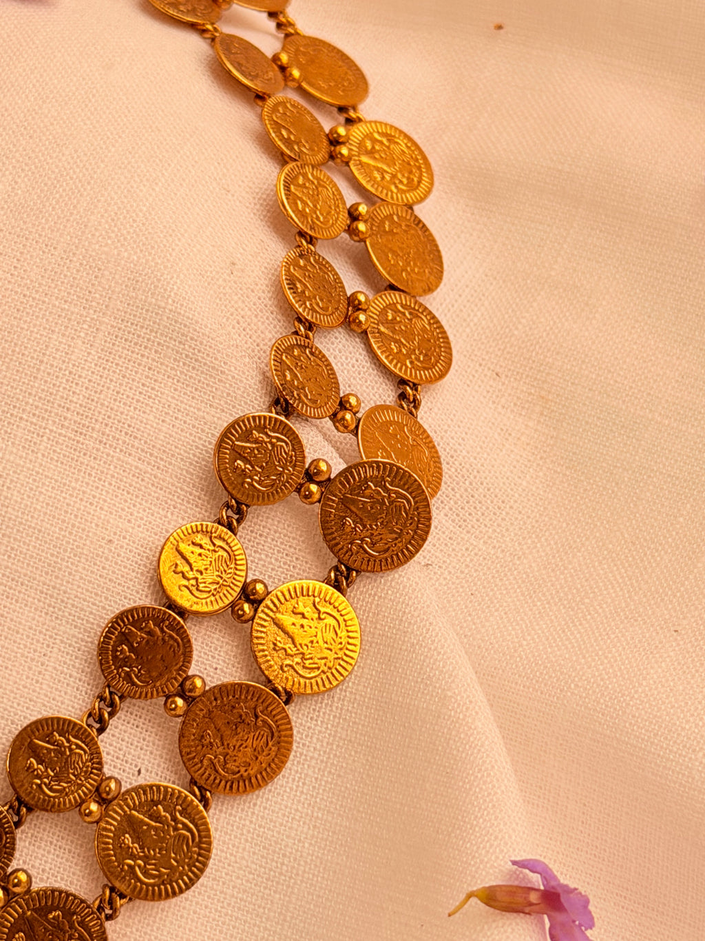 Rohini Lakshmi Coin Necklace Set - Rohini Lakshmi Coin Necklace Set (2)