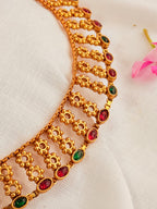 Anoora Ruby Green Antique Necklace Set - Anoora Ruby Green Antique Necklace Set (2)