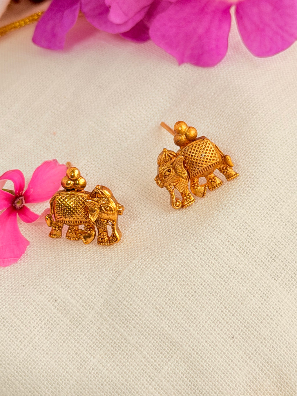 Gajavalli Elephant Coin Antique Necklace Set - Gajavalli Elephant Coin Antique Necklace Set (3)