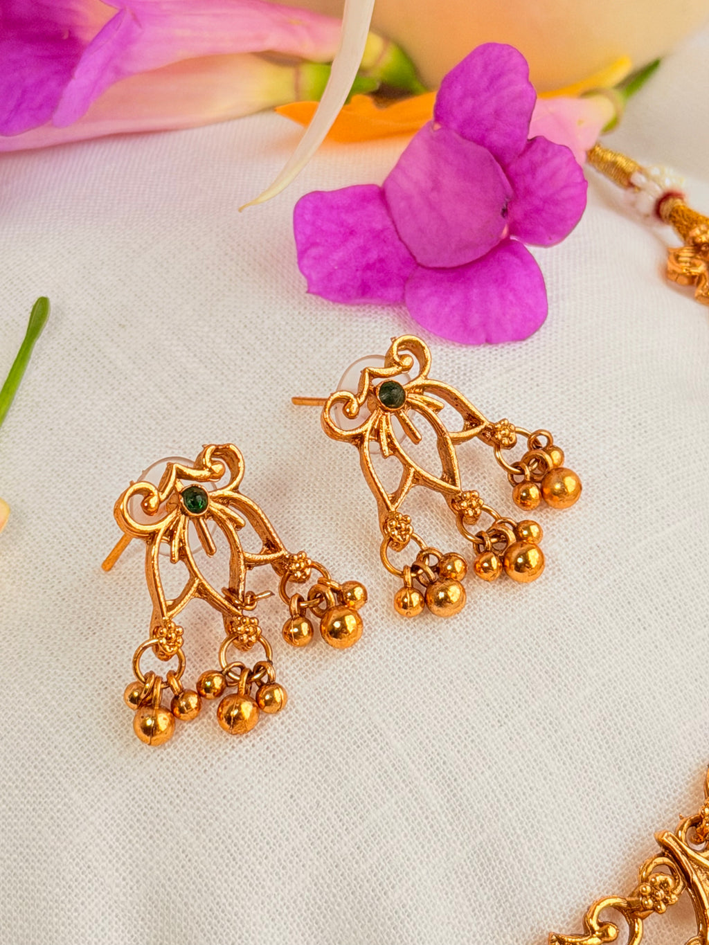 Poongodi Necklace Set - Green (3)