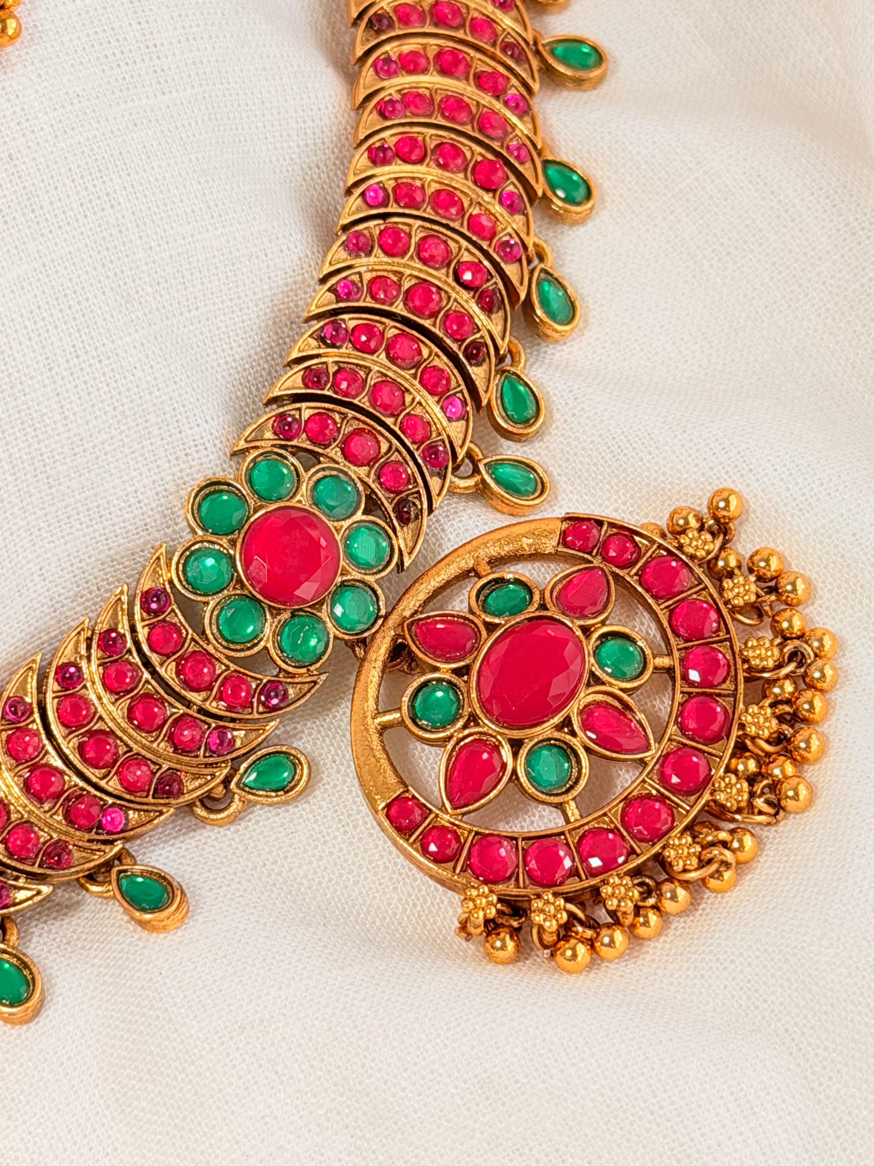 Amudhavalli Necklace Set - Multi (2)