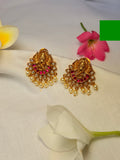 Ganesha Jadau Pearl Stud Earrings - Ganesha Jadau Pearl Stud Earrings (1)
